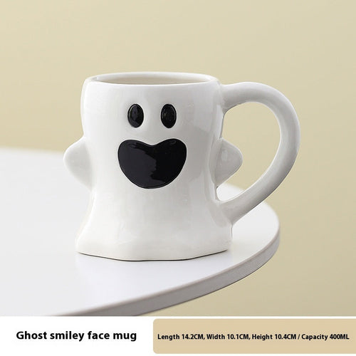 Cute Ghost Pumpkin Mug Halloween Ceramic Cup
