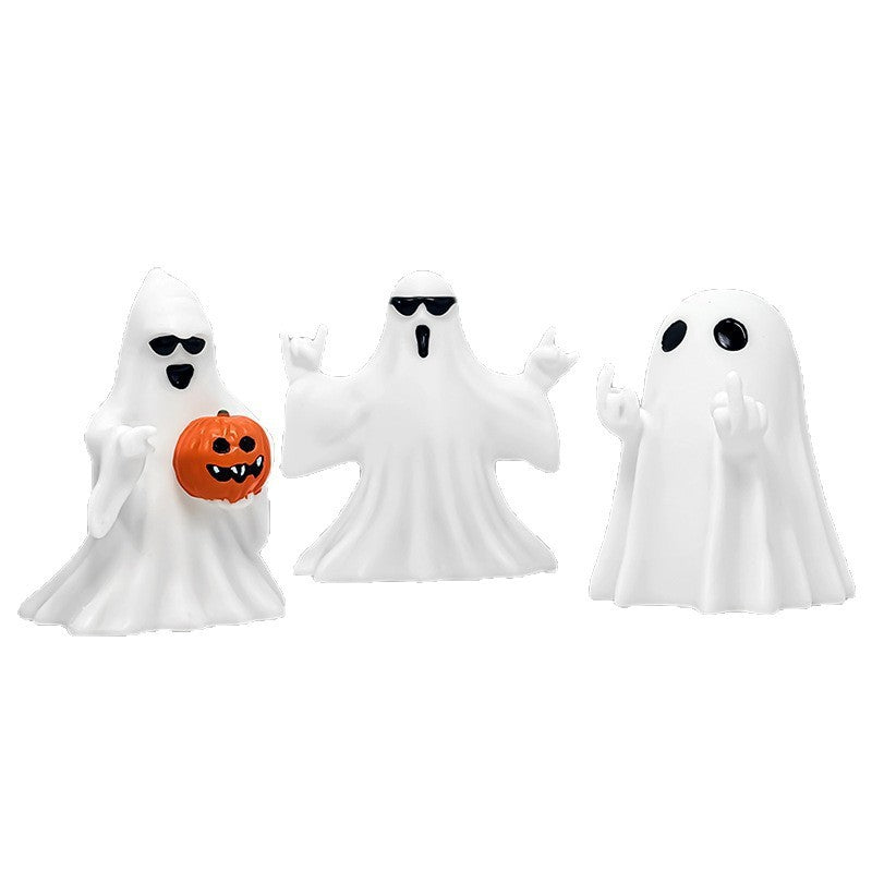 Halloween Middle Finger Love Ghost Ornaments