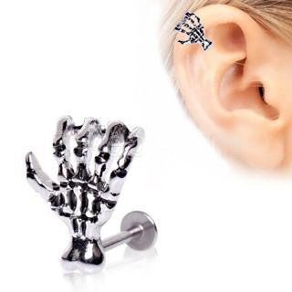 316L Surgical Steel Zombie Claw Labret / Ear or Lip