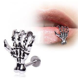 316L Surgical Steel Zombie Claw Labret / Ear or Lip